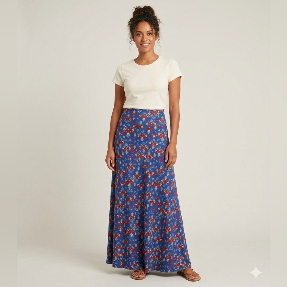 LuLaRoe Colorful Aztec Pattern Maxi Skirt Women’s XS NWT